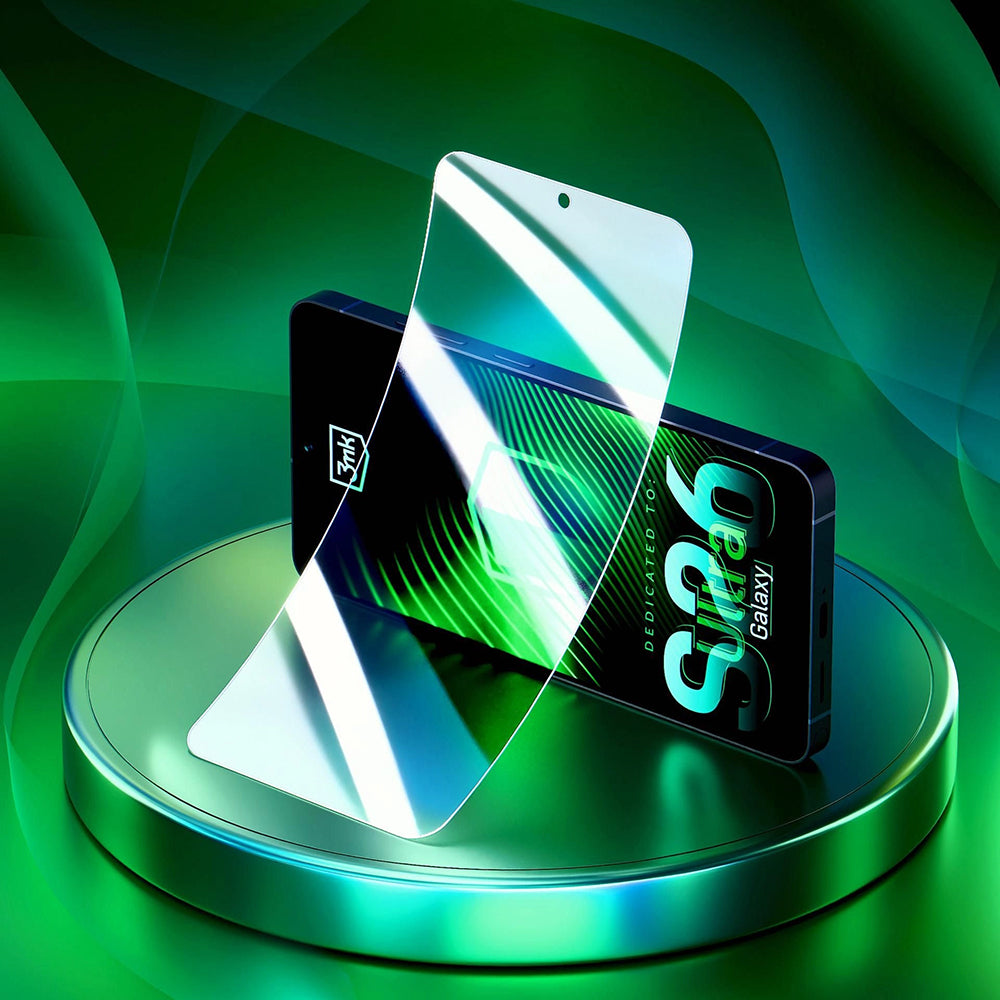 3MK FlexibleGlass Screen Protector for Samsung Galaxy S26 Ultra S948, Flexible Glass, Full Glue