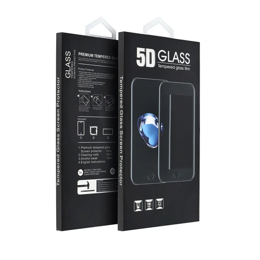 OEM Screen Protector for Motorola Edge 50, Tempered Glass, Full Glue, 5D, Black