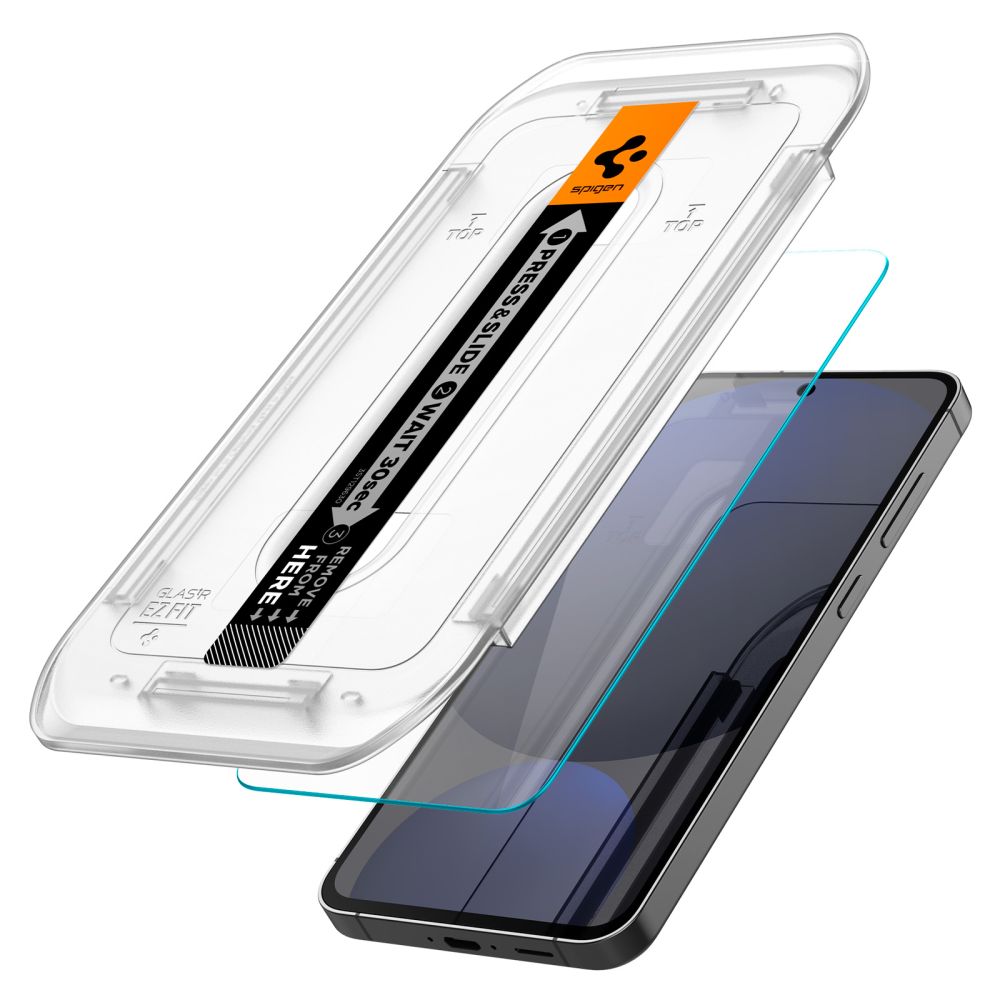 Spigen EZ FIT Screen Protector for Samsung Galaxy S24 FE S721, Glass Shield, Full Glue, Set of 2 pieces AGL08729 AGL08729 