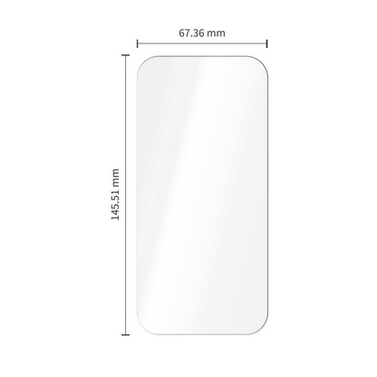 Tech-Protect OneTouch Screen Protector for Apple iPhone 18 Pro / 17 Pro, Tempered Glass, Full Glue, Set of 2 pieces, Transparent