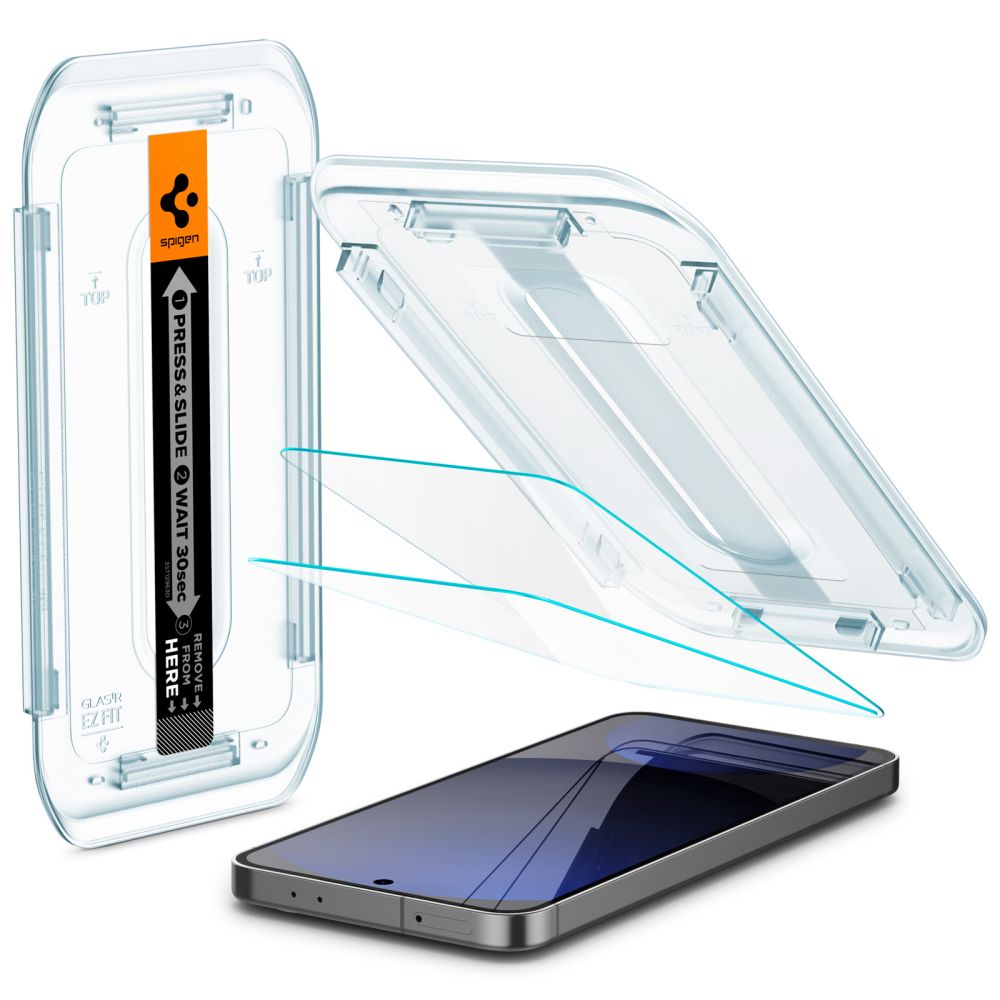 Spigen EZ FIT Screen Protector for Samsung Galaxy S24 FE S721, Glass Shield, Full Glue, Set of 2 pieces AGL08729 AGL08729 