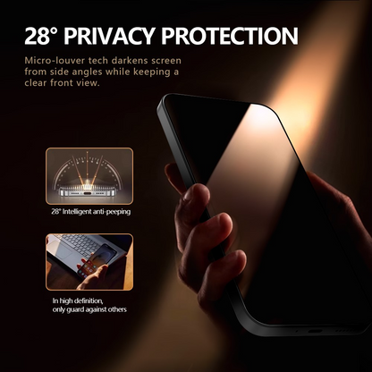 Privacy Screen Protector Lereach for Xiaomi 17T Pro, Tempered Glass, Full Glue, Set of 2 pieces