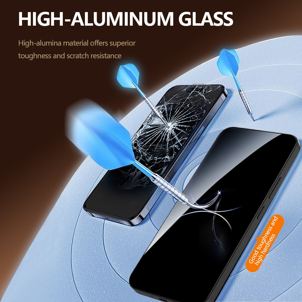 Privacy Screen Protector Lereach for Xiaomi 17T Pro, Tempered Glass, Full Glue, Set of 2 pieces