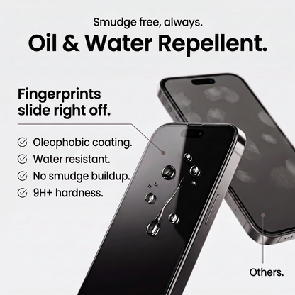 Tech-Protect OneTouch Screen Protector for Apple iPhone 18 Pro / 17 Pro, Tempered Glass, Full Glue, Set of 2 pieces, Transparent