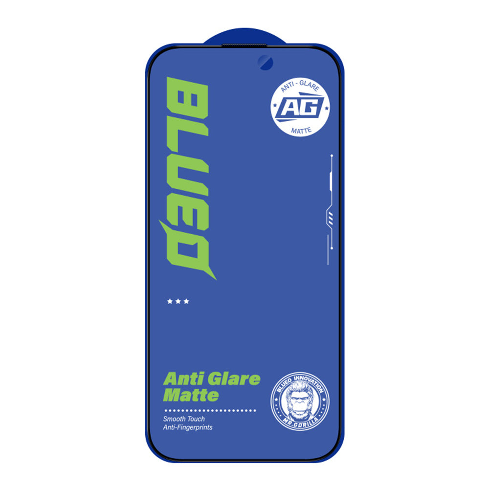 Blueo Anti-Glare Screen Protector Film for Apple iPhone 11 / XR, Tempered Glass, Full Glue, Black