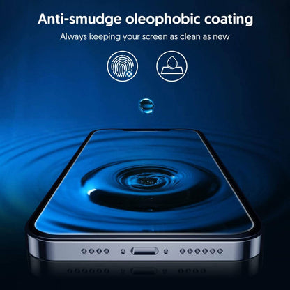 Blueo HD Screen Protector Film for Apple iPhone 17 Pro / 17 / 16 Pro, Tempered Glass, Full Glue, 2.5D, Set of 5 Pieces, Black