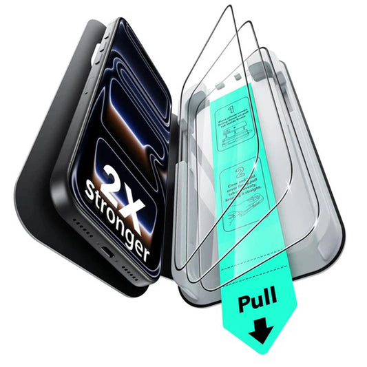 ESR UltraFit Screen Protector for Apple iPhone 18 Pro / 17 Pro, Tempered Glass, Full Glue, Set of 3 Pieces, Black