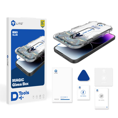 Lito Magic Glass Box D+ Tools Screen Protector Film for Apple iPhone XS Max, Tempered Glass, Full Glue