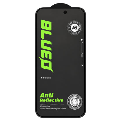 Blueo Matte Anti-Reflective HD Screen Protector for Apple iPhone 18 Pro, Tempered Glass, Full Glue, Black