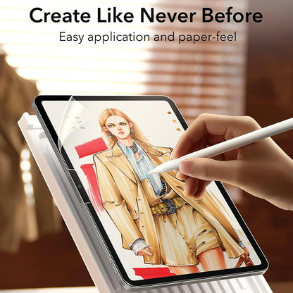 Matte ESR Paper Feel Screen Protector for Apple iPad Air 13 (2025) / Air 13 (2024), Plastic, Full Glue, Set of 2 Pieces