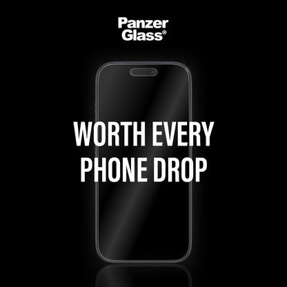 Matte PanzerGlass Armor EasyAligner Screen Protector for Apple iPhone 17 Pro Max, Tempered Glass, Full Glue