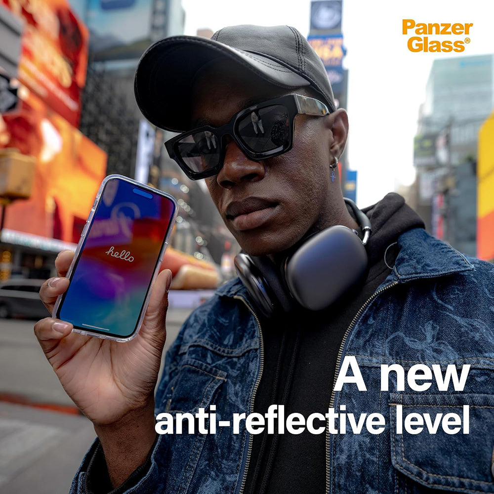 PanzerGlass Ultra-Wide Fit Screen Protector for Apple iPhone 16 Pro Max, Tempered Glass, Full Glue, Black