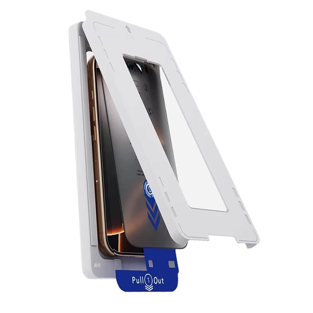 Anank 2X Reinforced Privacy Screen Protector for Apple iPhone 15, Tempered Glass, Full Glue, 2.5D
