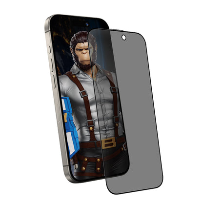Blueo Anti-Peep Privacy Screen Protector Film for Apple iPhone 12 / 12 Pro, Tempered Glass, Full Glue