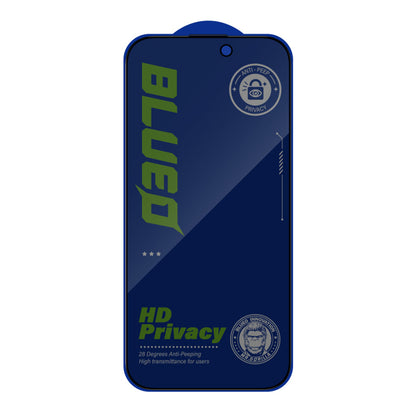 Privacy Screen Protector Blueo Anti-Peep2 for Apple iPhone 14 Pro Max, Tempered Glass, Full Glue