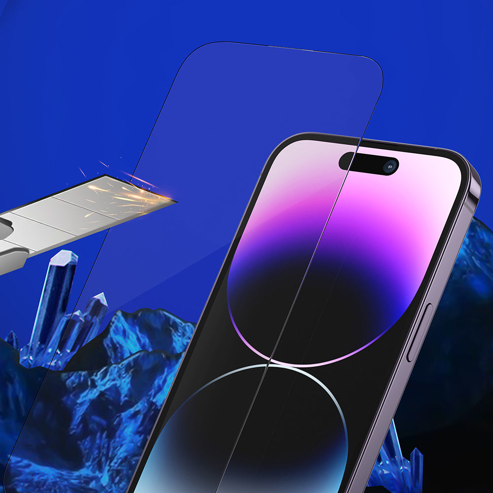 Blueo Premium Sapphire Applicator Privacy Screen Protector for Apple iPhone 18 Pro Max, Tempered Glass, Full Glue