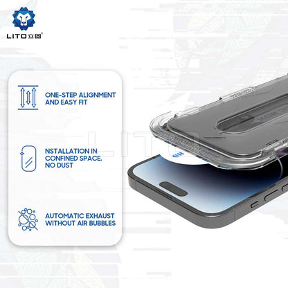 Privacy Screen Protector Lito Magic Glass Box D+ Tools for Apple iPhone 11 Pro, Tempered Glass, Full Glue
