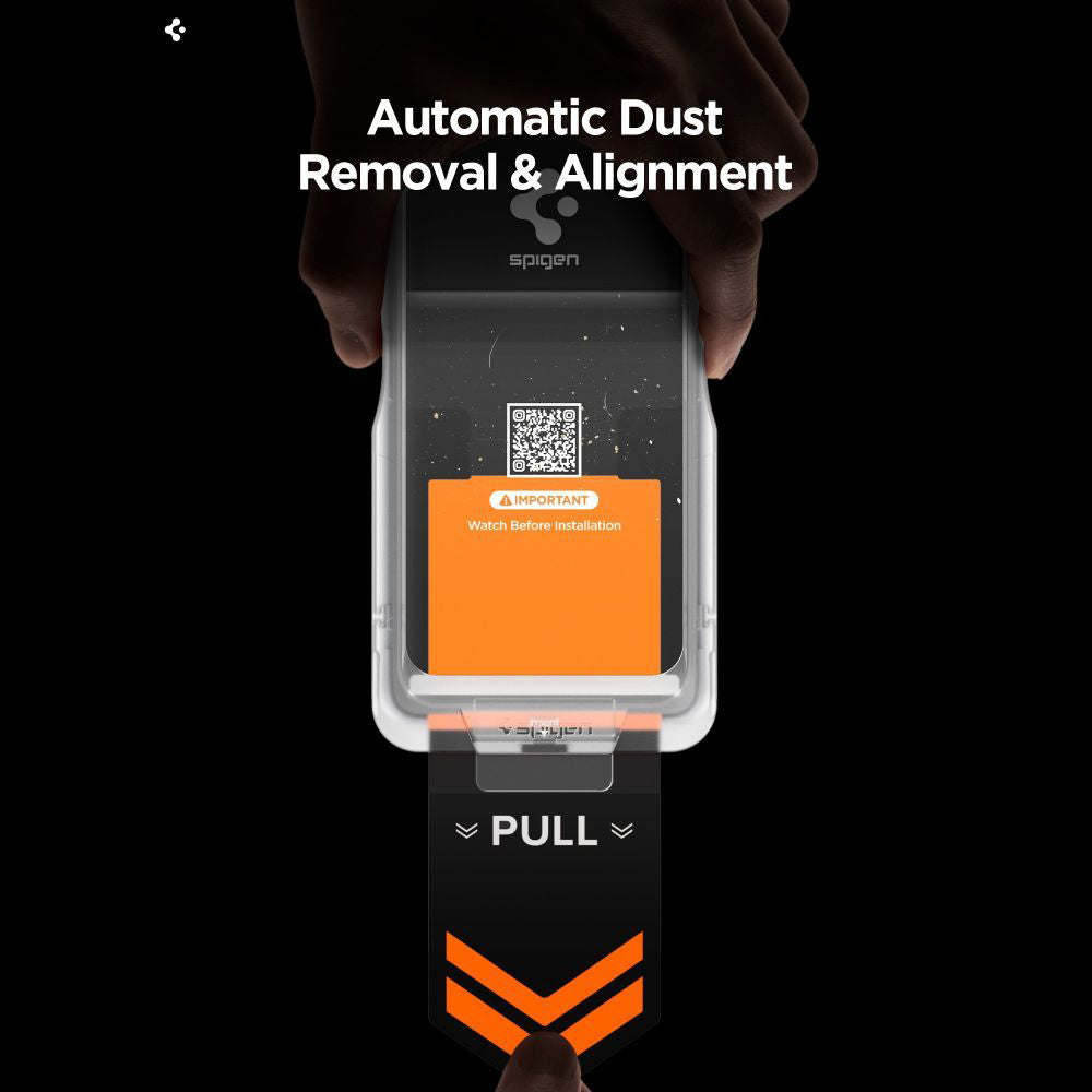 Spigen GlastR EZ FIT Pro HD Privacy Screen Protector for Samsung Galaxy S26 S942, Tempered Glass, Full Glue, Set of 2 pieces AGL11096