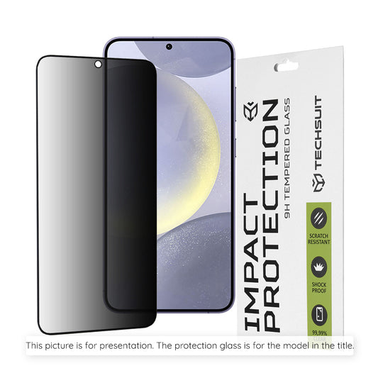 Privacy Techsuit Screen Protector for Apple iPhone 18 Pro, Tempered Glass, Full Glue, 111D