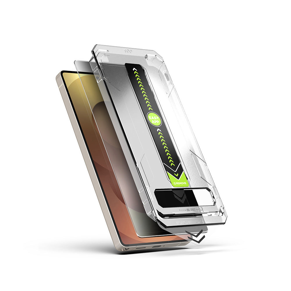 Privacy Screen Protector Techsuit TitanGlass CrystalHD for Samsung Galaxy S24 FE S721, Tempered Glass, Full Glue