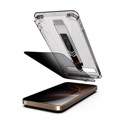 Privacy Screen Protector Techsuit TitanGlass for Apple iPhone 15 Pro, Tempered Glass, Full Glue