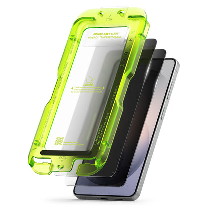 Ringke Easy Slide Screen Protector for Samsung Galaxy S26 Plus, Tempered Glass, Full Glue, Set of 2 Pieces, Black