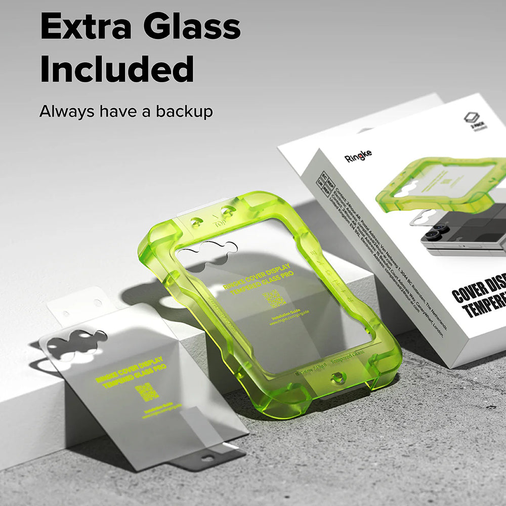 Ringke Pro Exterior Screen Protector for Samsung Galaxy Z Flip8 F776, Tempered Glass, Full Glue, Set of 2 pieces