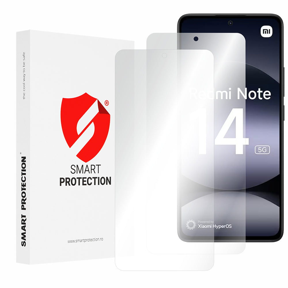 Smart Protection Premium Classic Screen Protector for Xiaomi Redmi Note 14 4G (Standard), Plastic, Set of 2 pieces