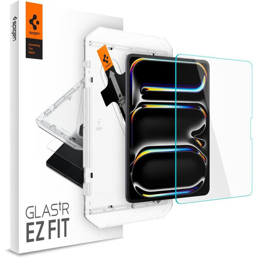 Spigen GlastR EZ FIT Screen Protector for Apple iPad Pro 13 (2024), Tempered Glass, Full Glue AGL07793
