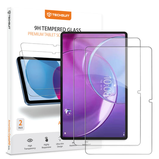 Techsuit ArmorGlass CrystalHD Screen Protector for Lenovo Idea Tab Pro Gen 2, Tempered Glass, Full Glue, Set of 2 pieces