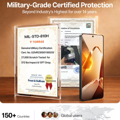 Torras GlassGo Install Master Screen Protector for Samsung Galaxy S26, Tempered Glass, Full Glue, Transparent