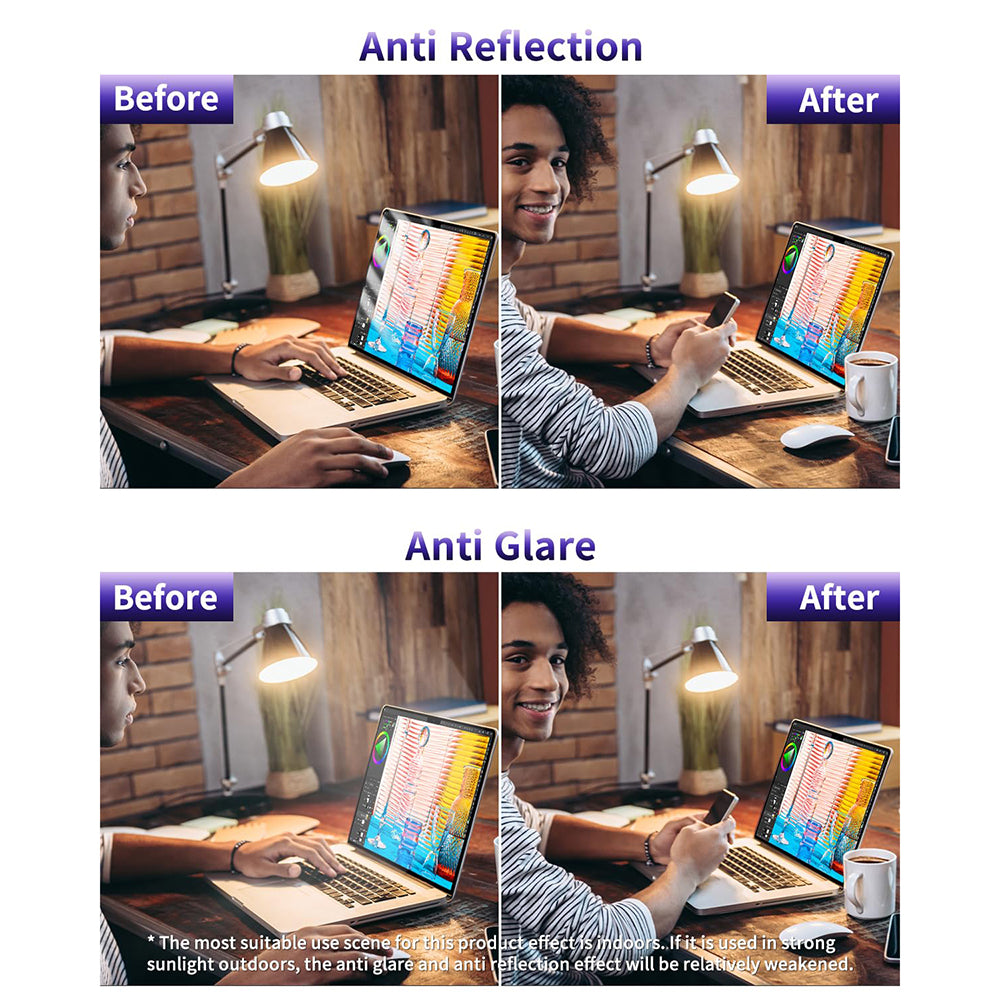 Anti Blue Light Techsuit VisionProX Screen Protector for Apple MacBook Air 13inch (2020) / (2018) / (2017), Plastic