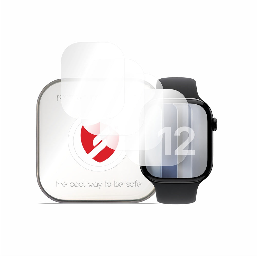 Smart Protection Premium Classic Screen Protector for Apple Watch Series 12 42mm, Set of 4 pieces, Plastic