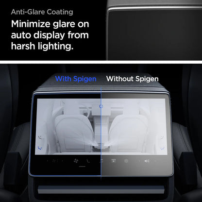 Spigen GlastR Slim Anti-Glare Screen Protector for Tesla Y Navigation (2026 / 2025) / 3 (2026 / 2025 / 2024), Tempered Glass AGL07586
