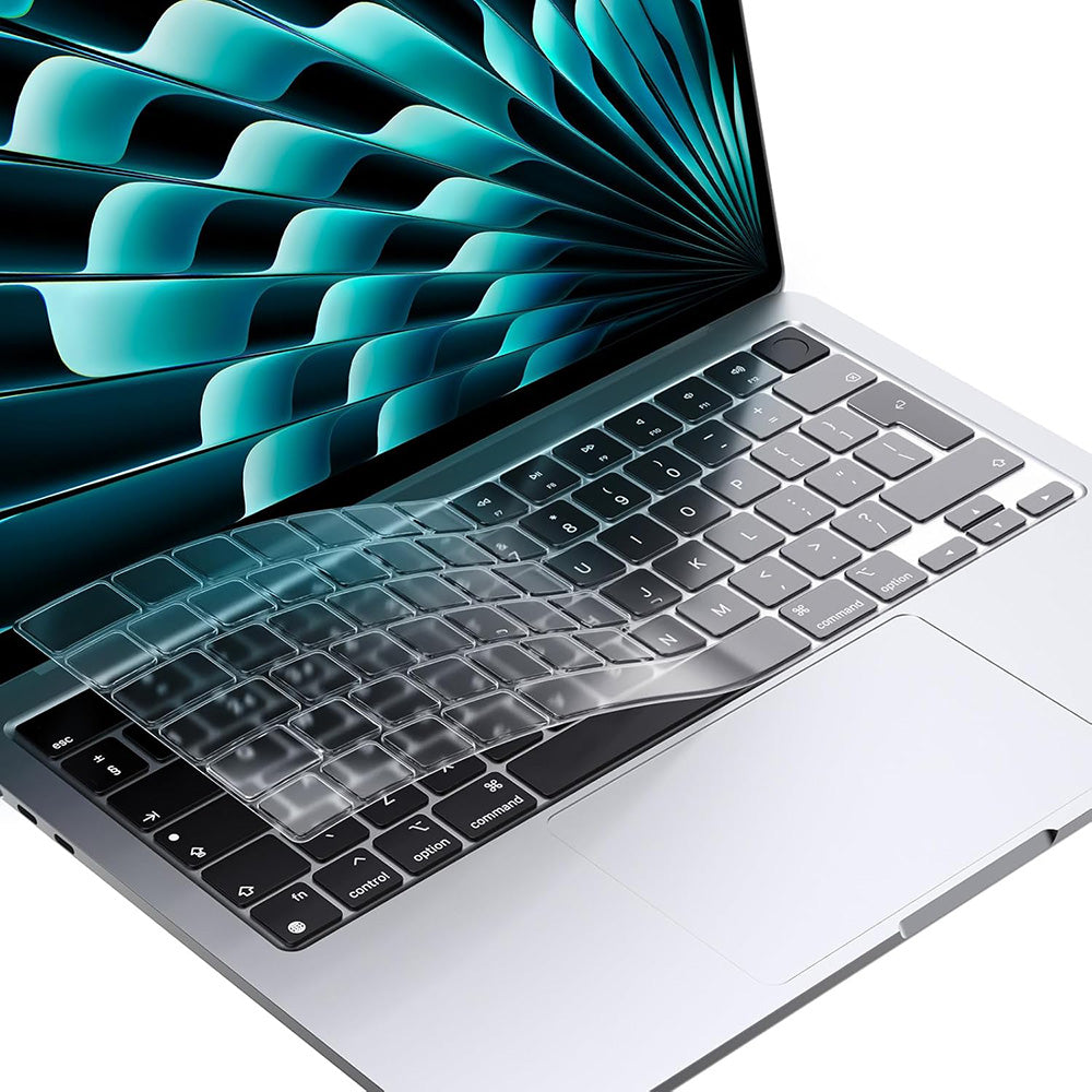 Techsuit PureTypeX Keyboard Protection Case for Apple MacBook Pro 14 / Air 13 / Air 15 Series, Transparent