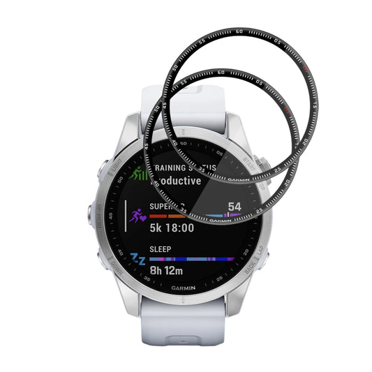 Techsuit Nano Flex Protection Film for Garmin Fenix 7S, Set of 2 pieces, Plastic, Black