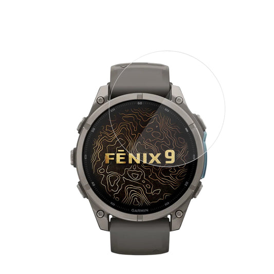 Techsuit Nano Flex Protective Film for Garmin Fenix 9 Pro 43mm / Fenix 9 43mm, Set of 2 pieces, Plastic, Black