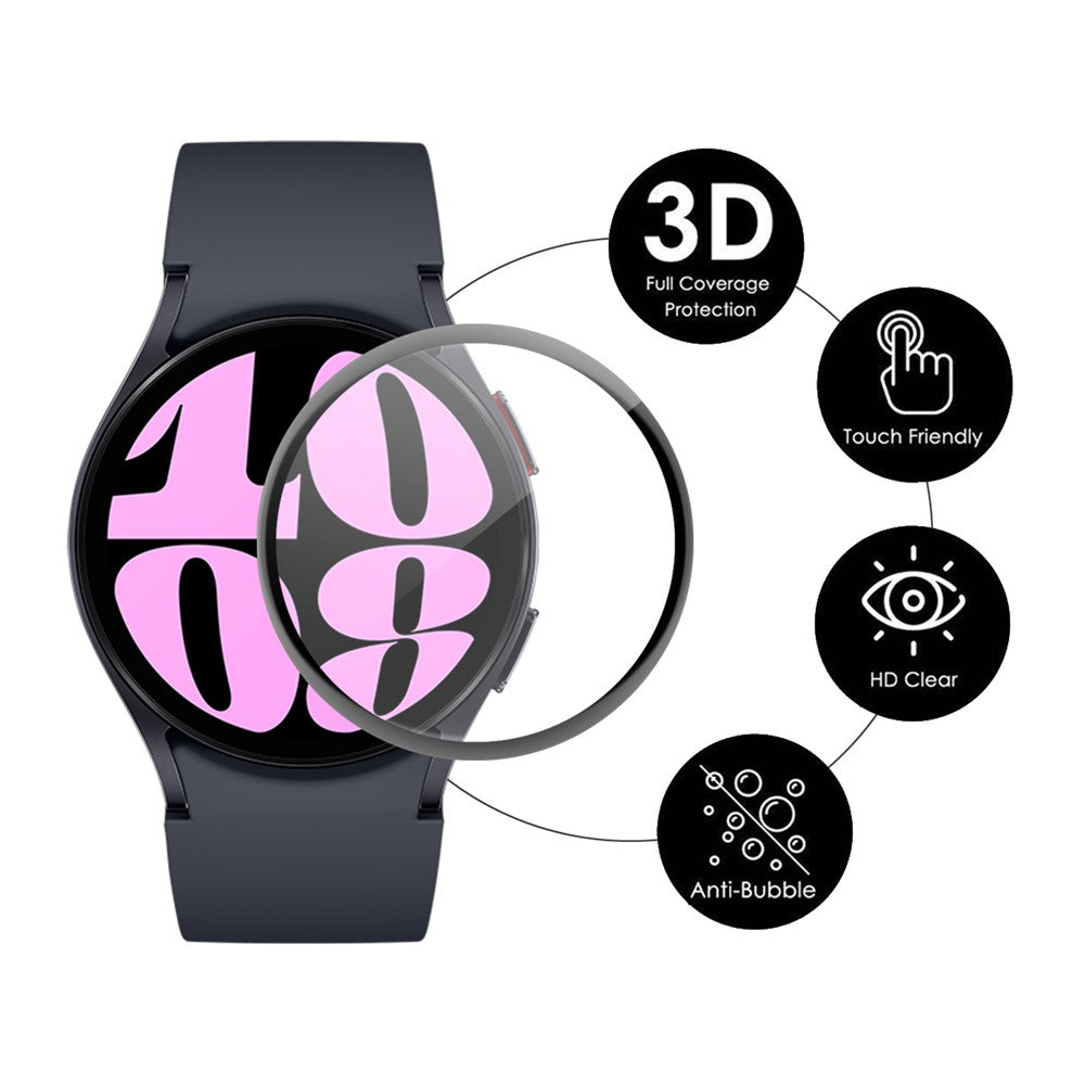 Techsuit Nano Flex Protection Film for Huawei Watch Fit 3, Set of 2 Pieces, Plastic, Black