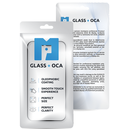 Screen Glass + OCA MP compatible with Apple iPhone 15 Pro Max, Black