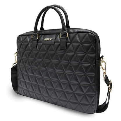 Guess Quilted Bag for 15-inch Laptop, Black