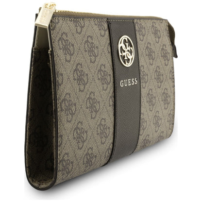 Universal Phone Bag, Guess, 4G Round Classic Logo Stripe, Brown