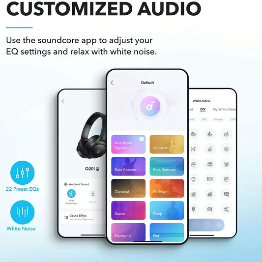 Handsfree Bluetooth Anker SoundCore Life Q20i, MultiPoint, A2DP, ANC, Black A3004G11