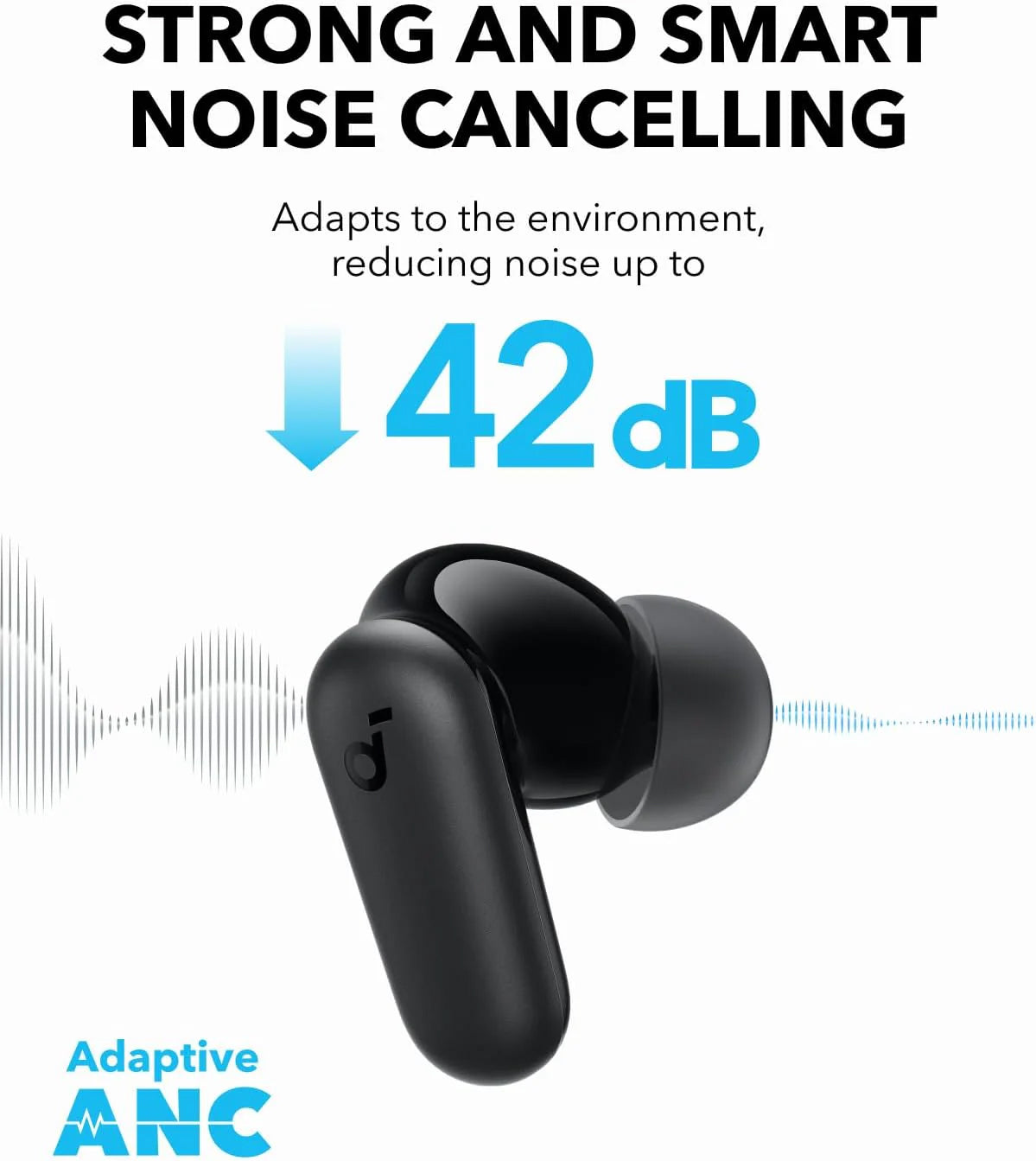 Handsfree Bluetooth Anker SoundCore P30i, TWS, ANC, Black A3959Z11