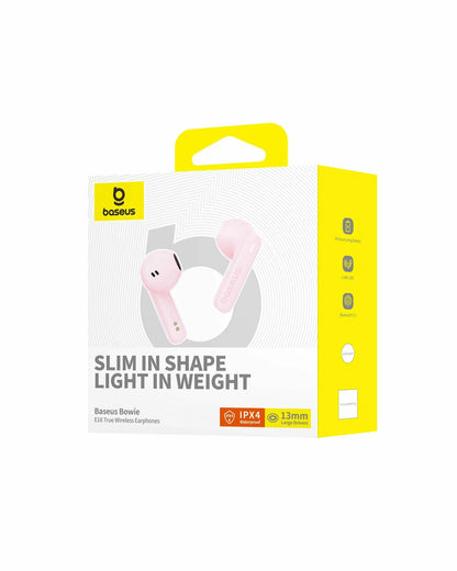 Handsfree Bluetooth Baseus Bowie E16, TWS, Pink A00061900413-01
