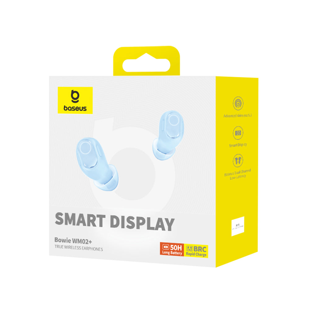 Handsfree Bluetooth Baseus WM02+, TWS, Blue NGTW370303