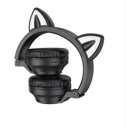 Handsfree Bluetooth Borofone BO18 Cat Ear, A2DP, Black