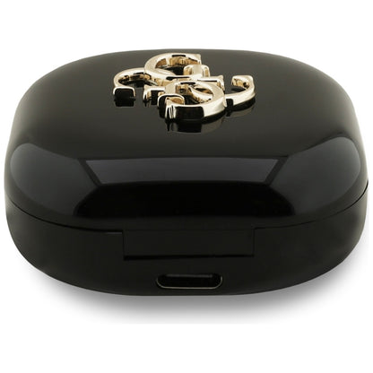 Handsfree Bluetooth Guess 4G Metal Logo, TWS, Black