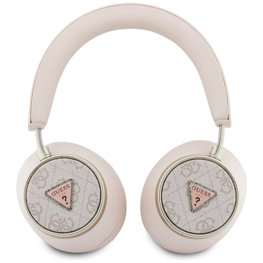 Handsfree Bluetooth Guess 4G Gold Triangle Logo, A2DP, Pink