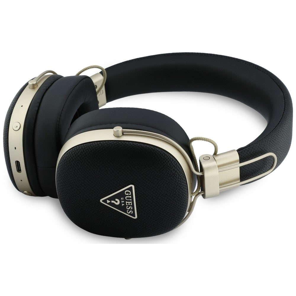Handsfree Bluetooth Guess Grained Triangle Logo, A2DP, Black