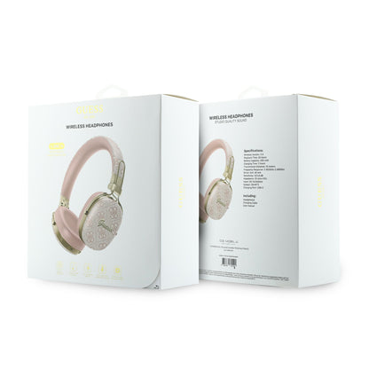 Handsfree Bluetooth Guess Metal 4G Script Logo, A2DP, Pink
